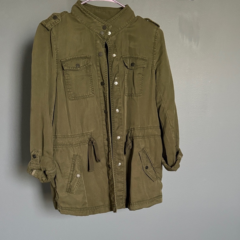 LOFT Khaki Utility Jacket